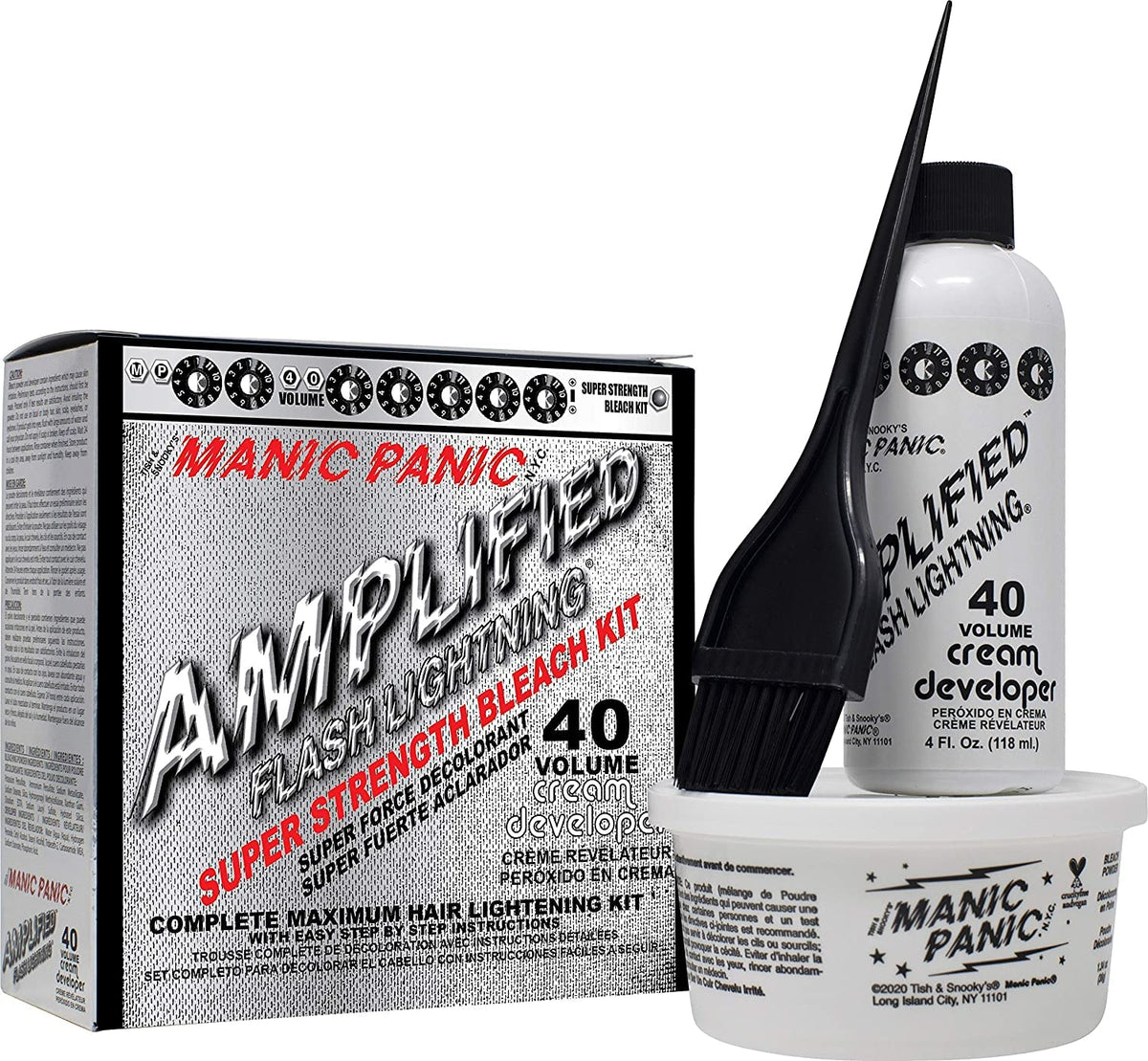 MANIC PANIC Flash Lightning Bleach Kit packaging front view