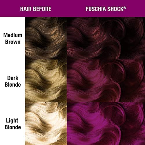 MANIC PANIC Fuschia Shock Hair Dye application process
