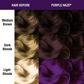 MANIC PANIC Purple Haze hair color mixed with other shades