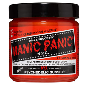 MANIC PANIC Semi Permanent Orange Hair Dye, Psychedelic Sunset 4 oz front view