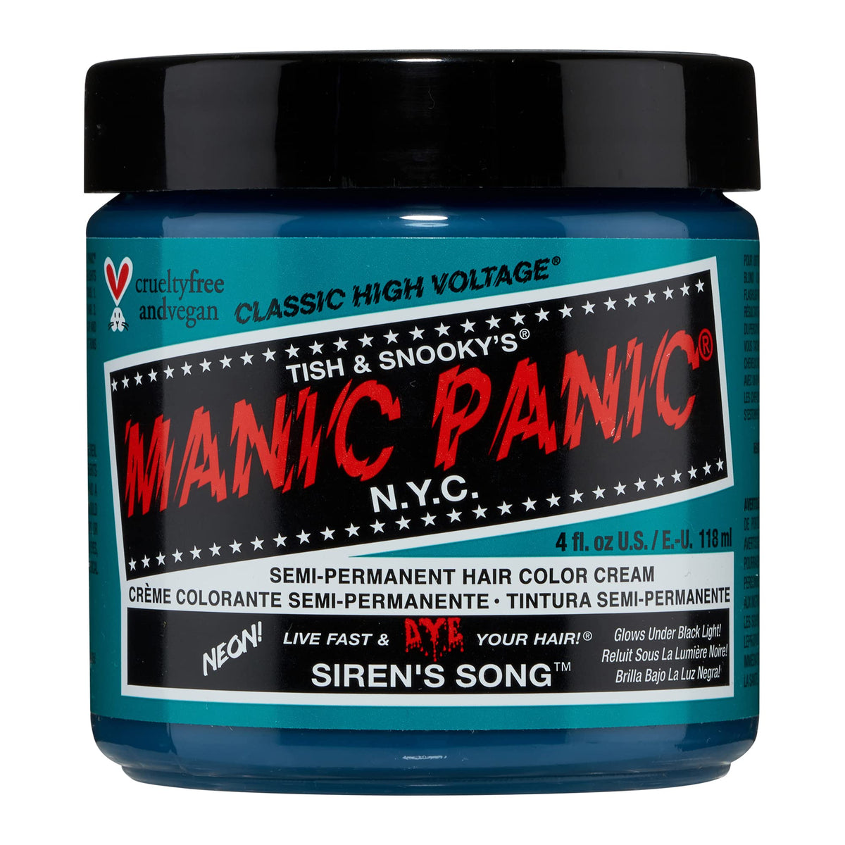 MANIC PANIC Siren's Song Semi-Permanent Hair Colour 4oz front view