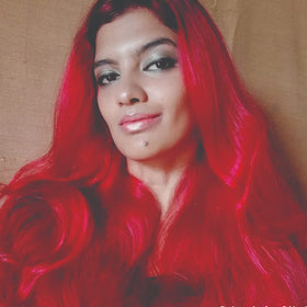 MANIC PANIC Vampire's Kiss hair dye application process