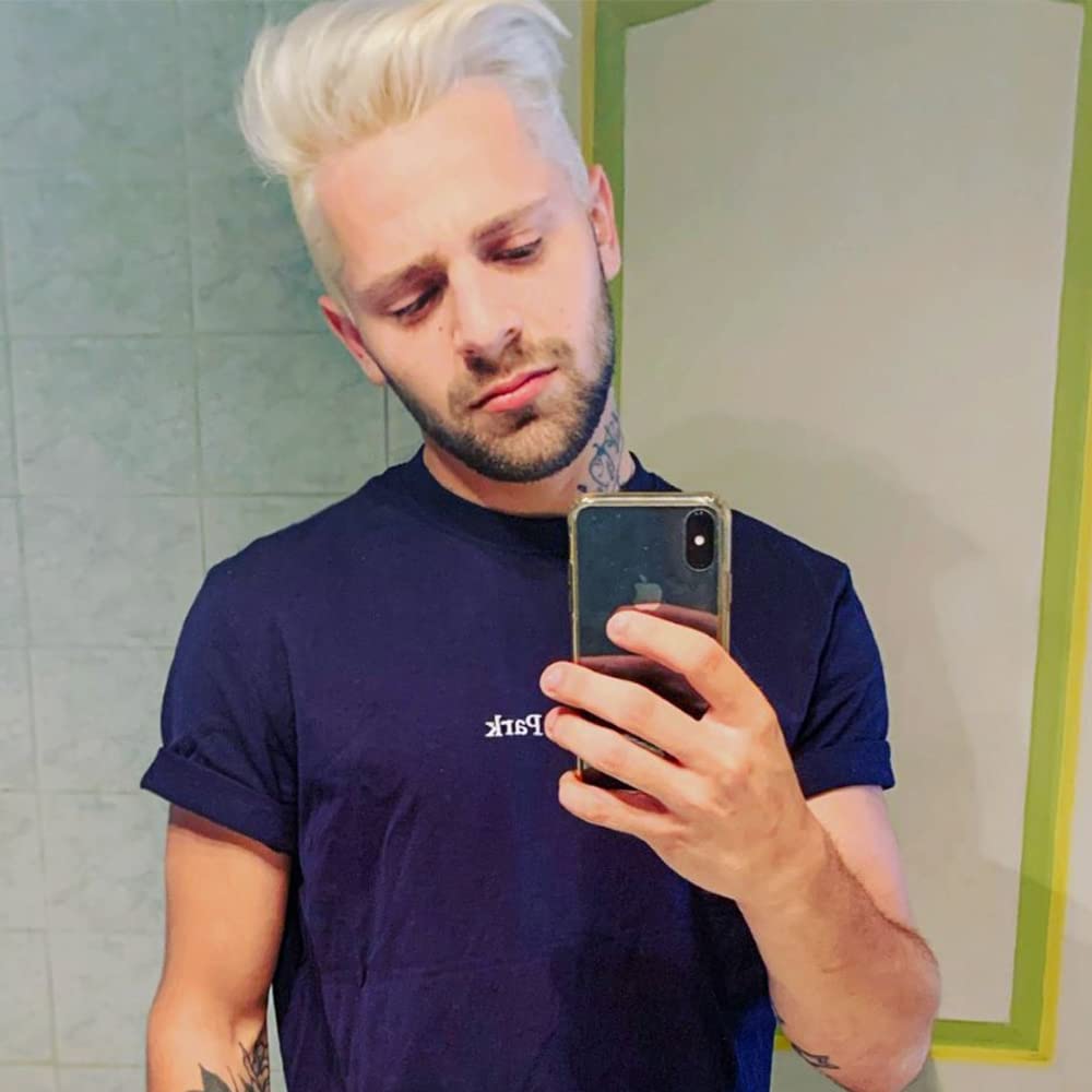 MANIC PANIC Virgin Snow hair dye mixed with Pastelizer