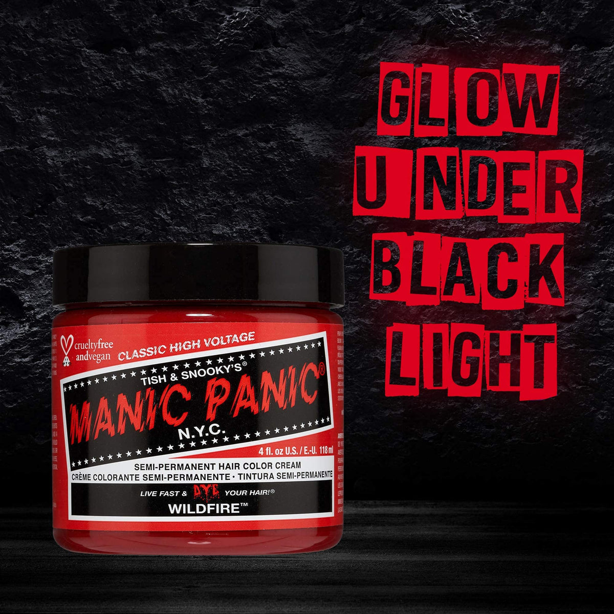 MANIC PANIC Wildfire Hair Dye mixed with other colours