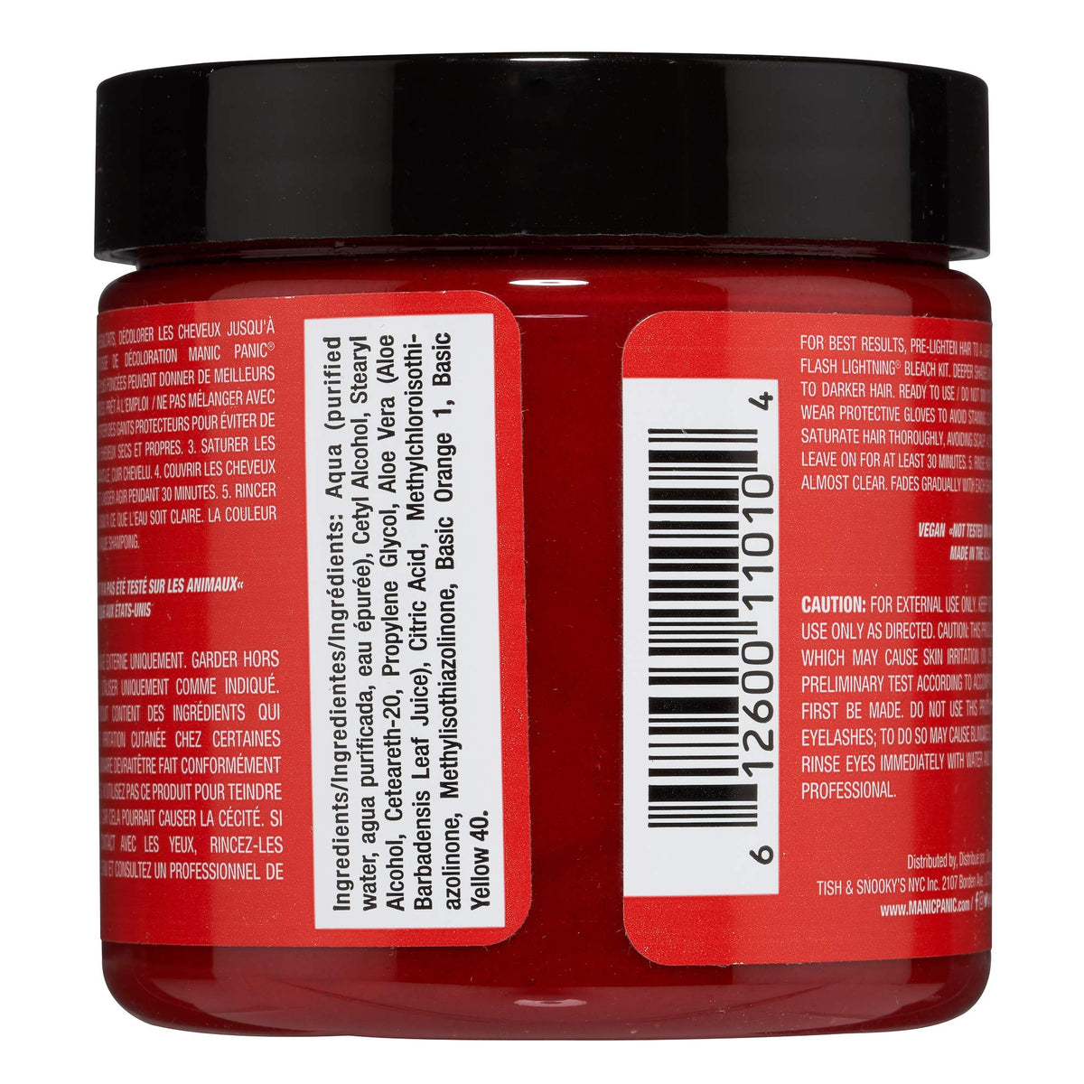MANIC PANIC Wildfire Hair Dye packaging side view