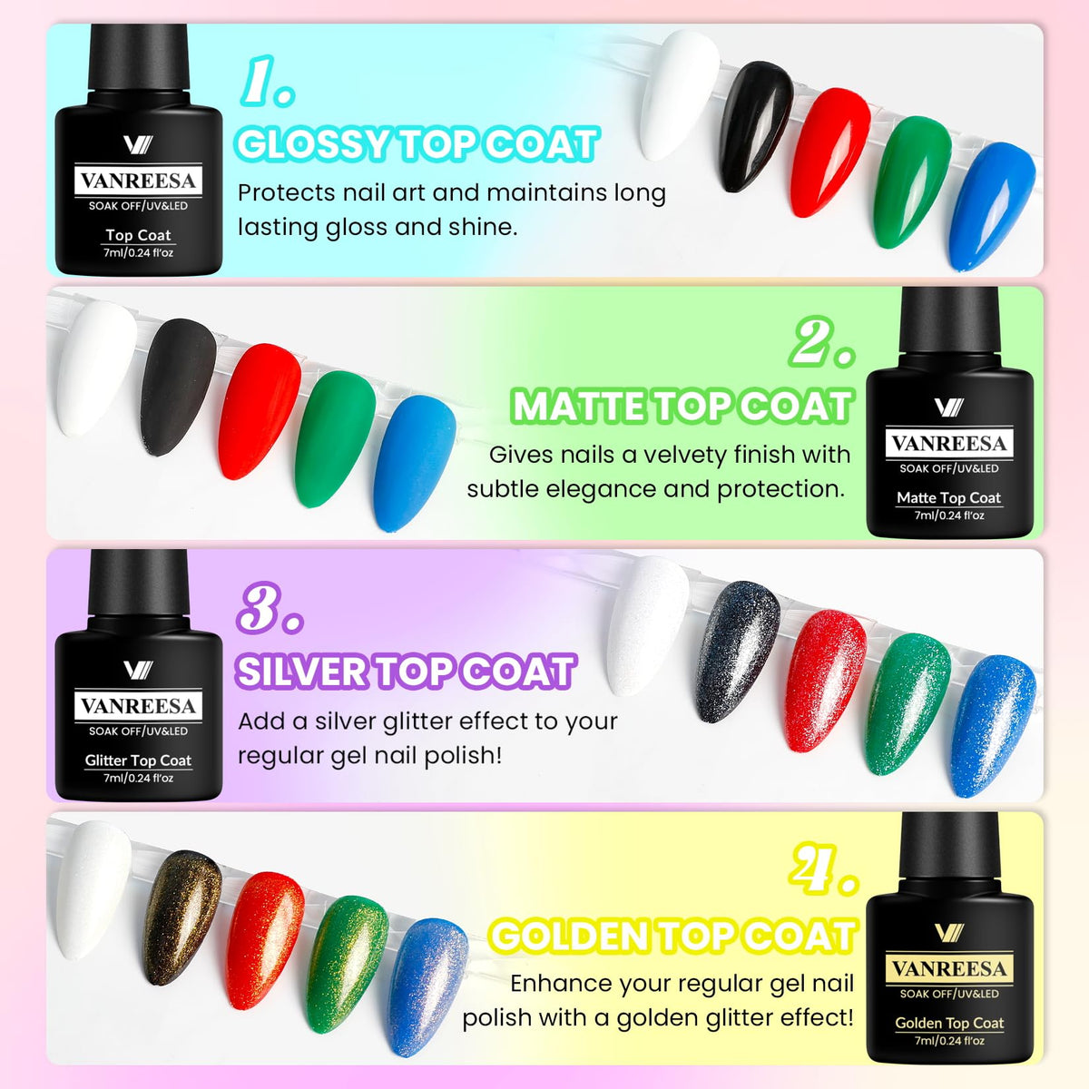 Manicure tools included in VANREESA gel nail kit