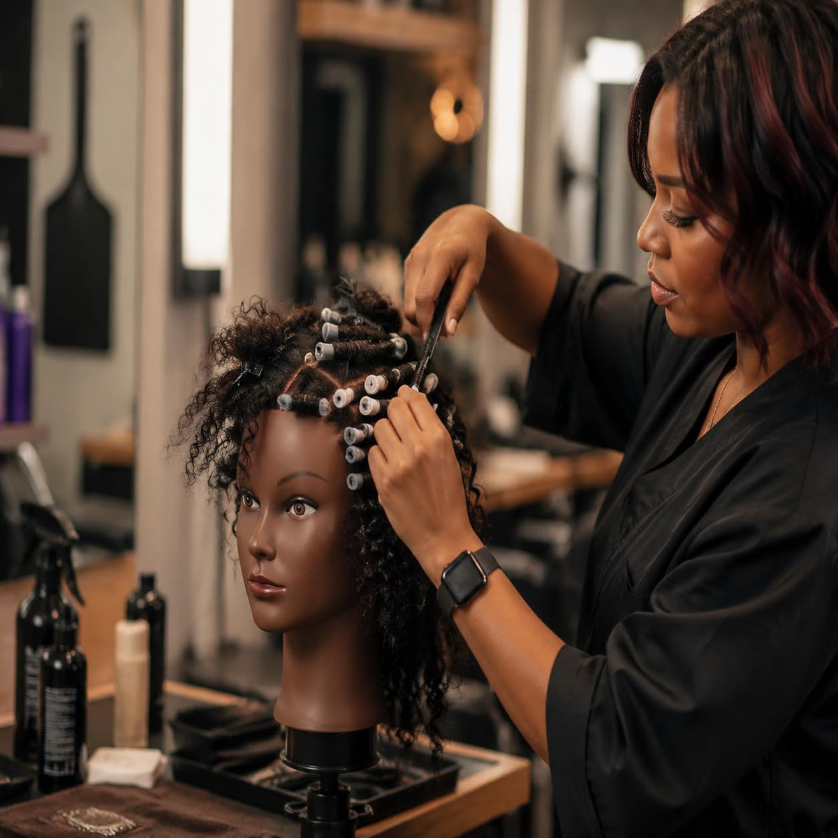 MannequeenHead mannequin head showing hair texture