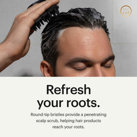 MANSCAPED Scalp Buffer in shower setting