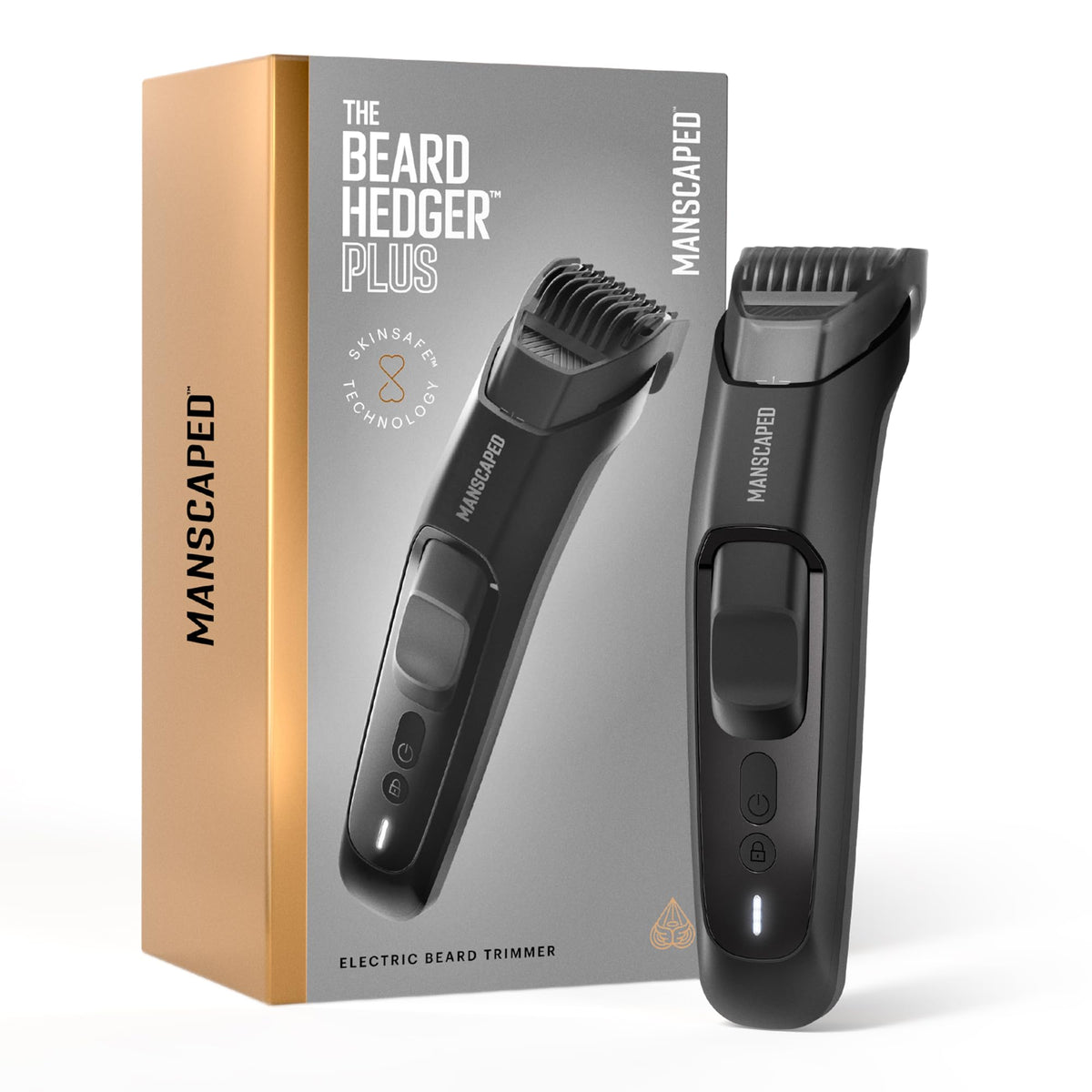 MANSCAPED The Beard Hedger PLUS front view with stainless steel blade