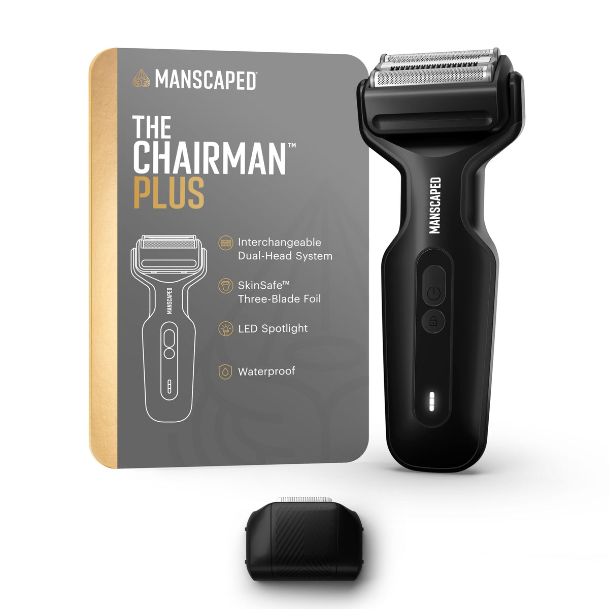 MANSCAPED The Chairman Plus Electric Foil Face Shaver front view