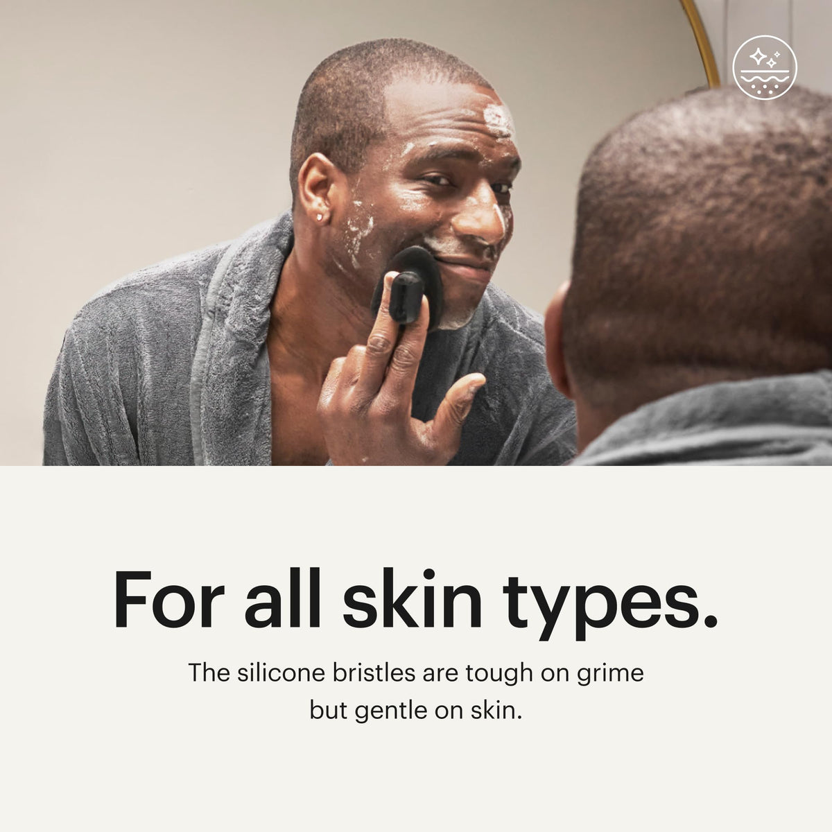 MANSCAPED The Face Buffer packaging with product details