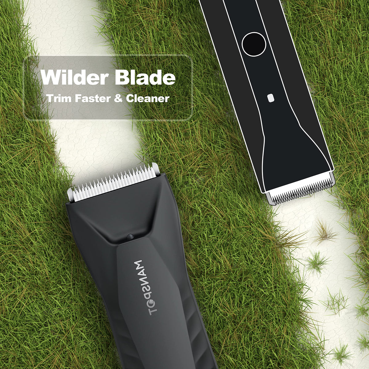 MANSPOT Manscape Trimmer waterproof feature demonstration