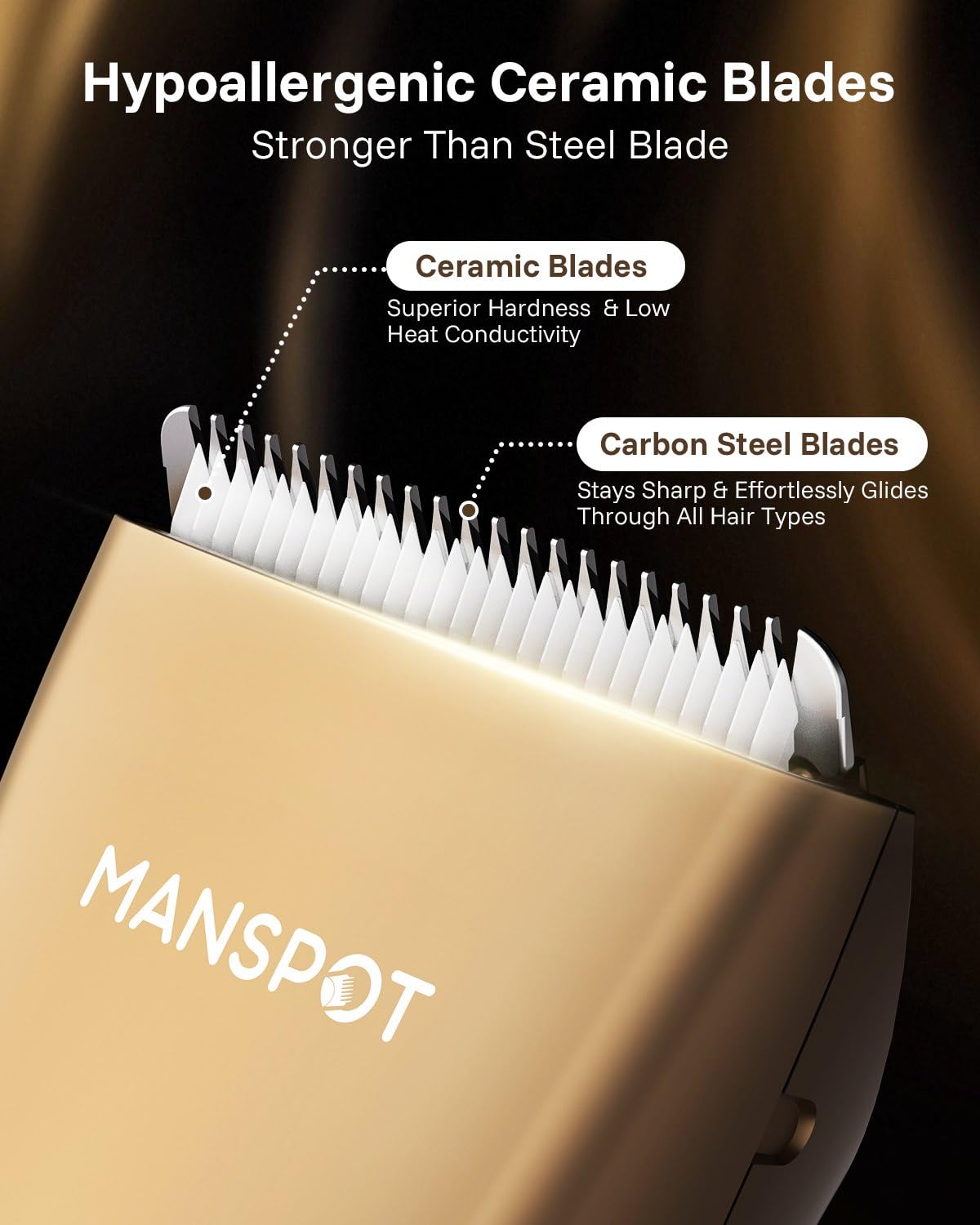 MANSPOT trimmer waterproof feature demonstration