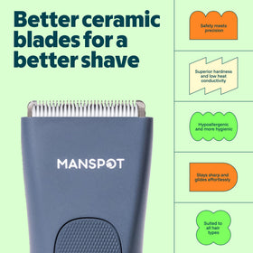MANSPOT trimmer with ergonomic design