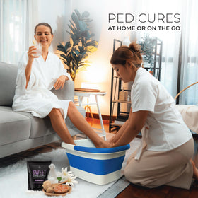 Mantello Collapsible Foot Bath with integrated massage nodes