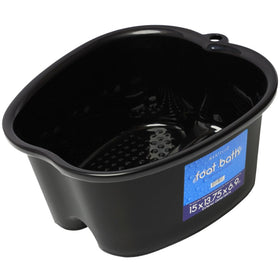 Mantello Foot Soaking Tub black model front view