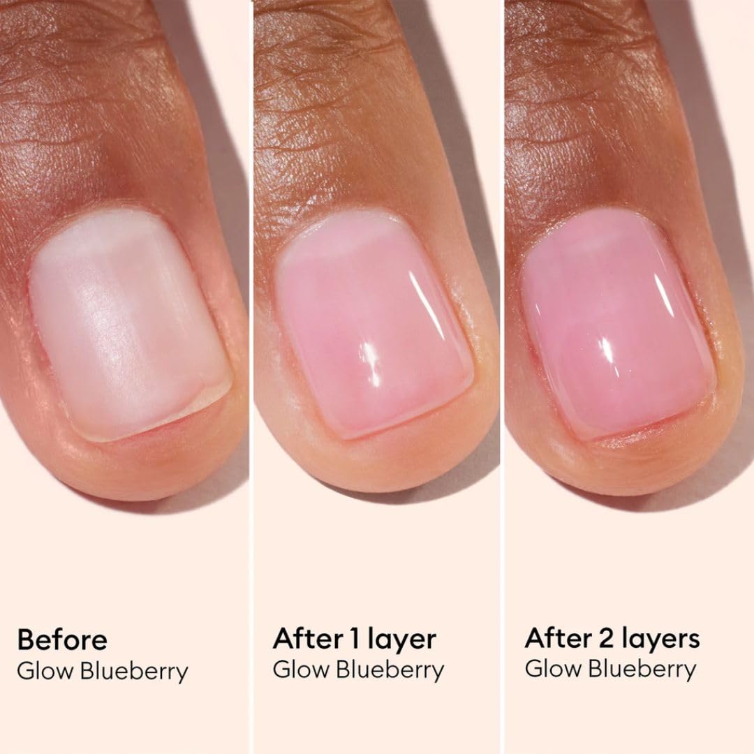 Manucurist Active Glow Blueberry Nail Concealer in a beauty setup