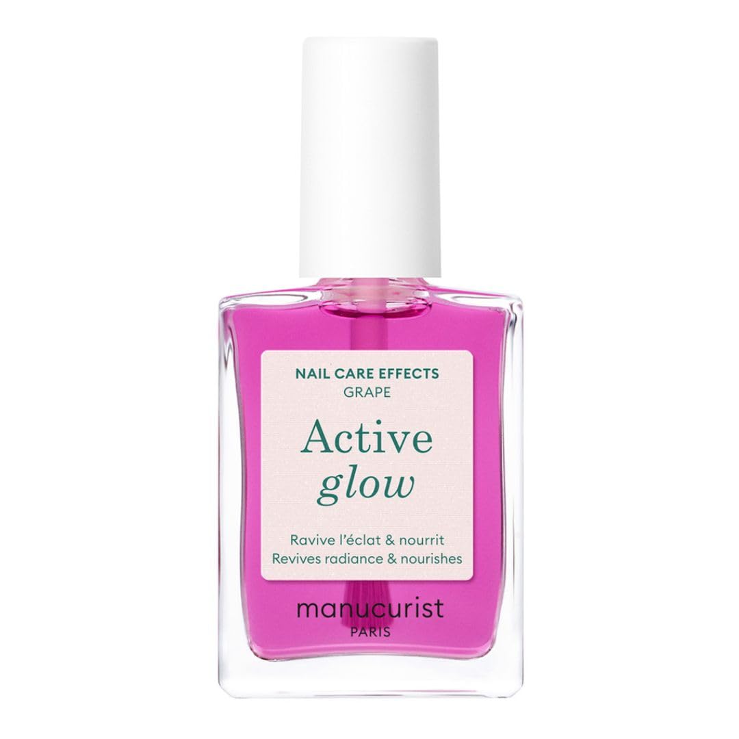 Manucurist Active Glow Grape Nail Polish bottle front view