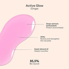 Manucurist Active Glow Grape Nail Polish close-up of brush