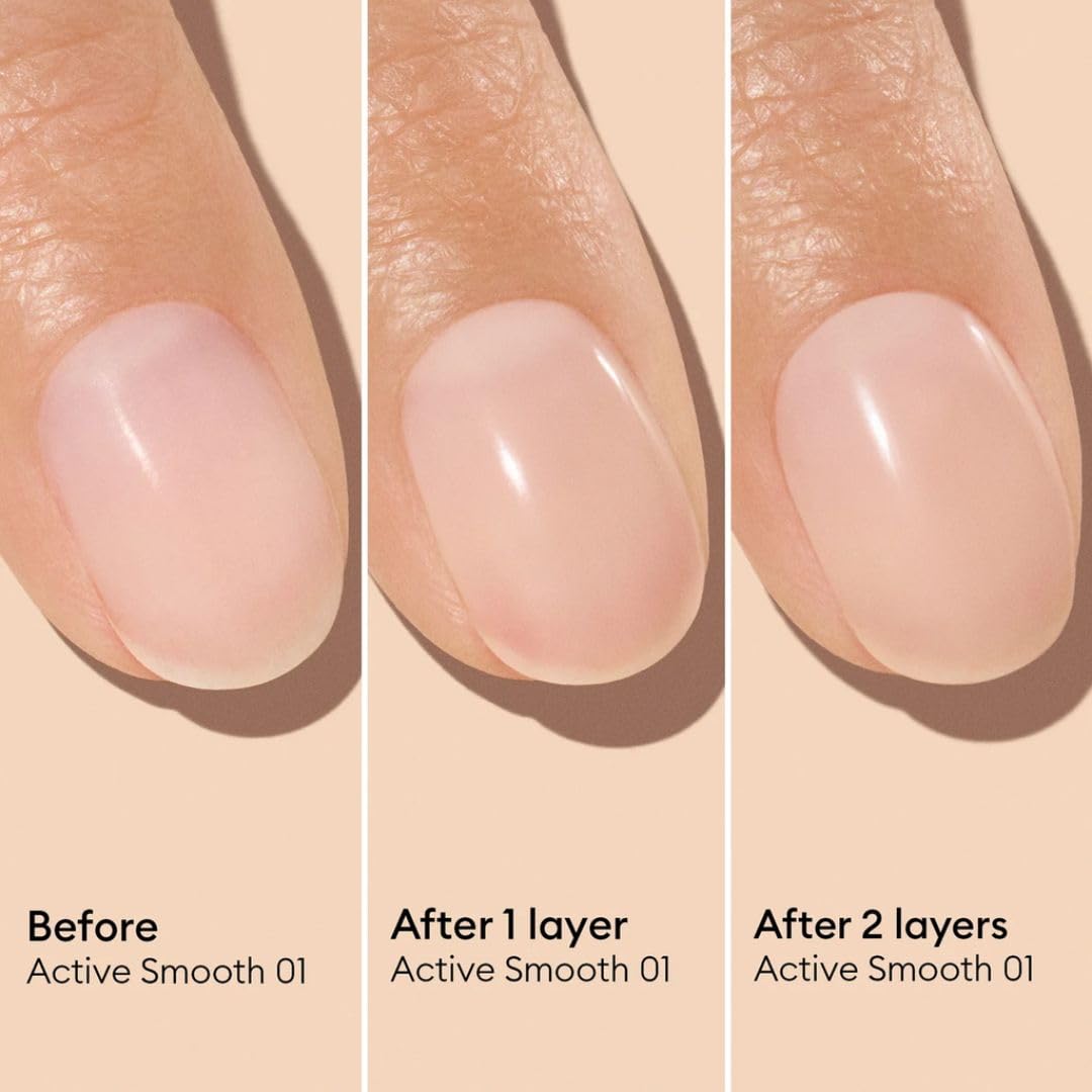 Manucurist Active Smooth 01 Nail Concealer Polish on a nail care setup