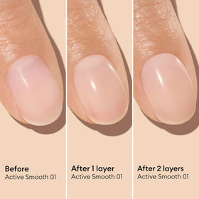 Manucurist Active Smooth 01 Nail Concealer Polish on a nail care setup