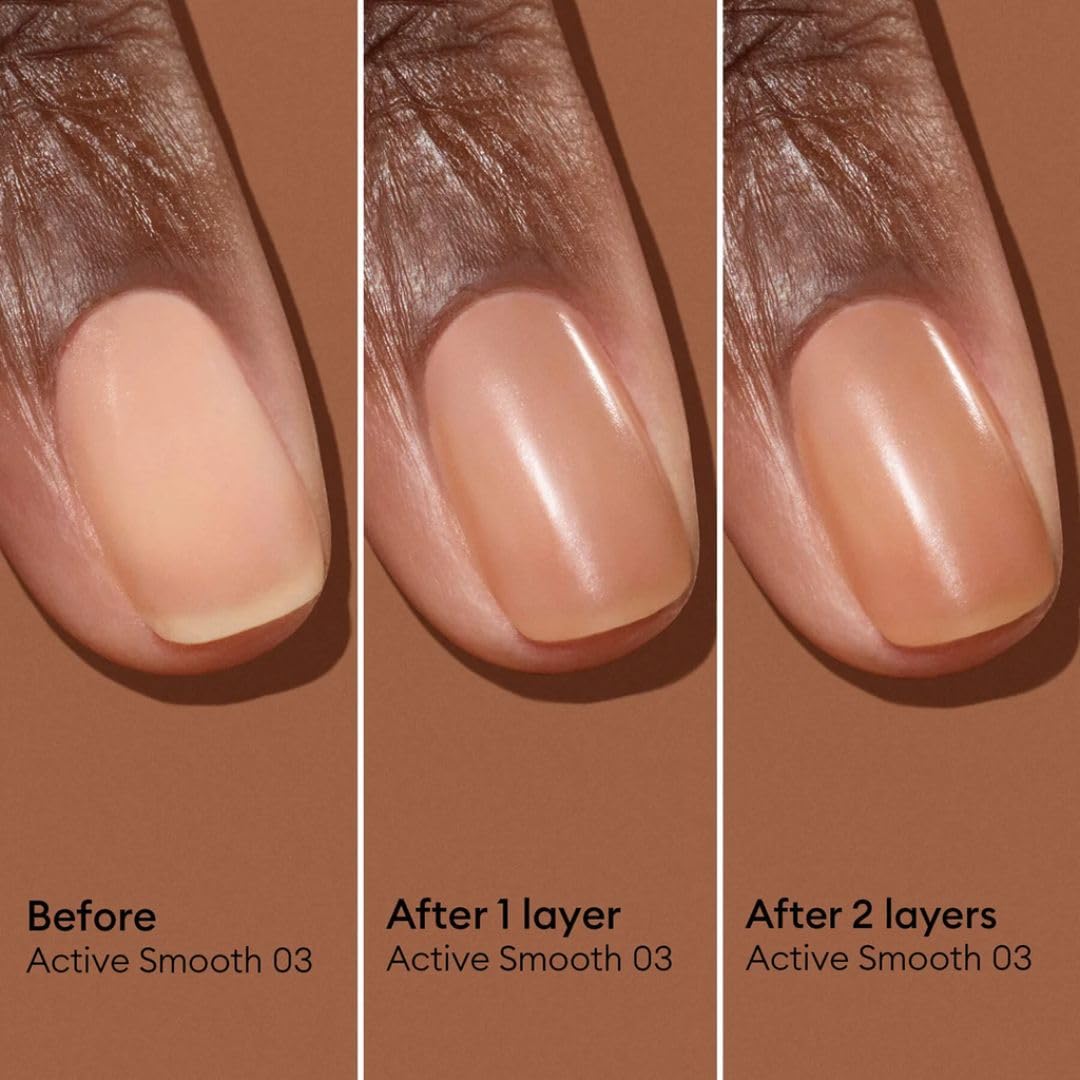 Manucurist Active Smooth 03 Nail Concealer Polish Bronze texture