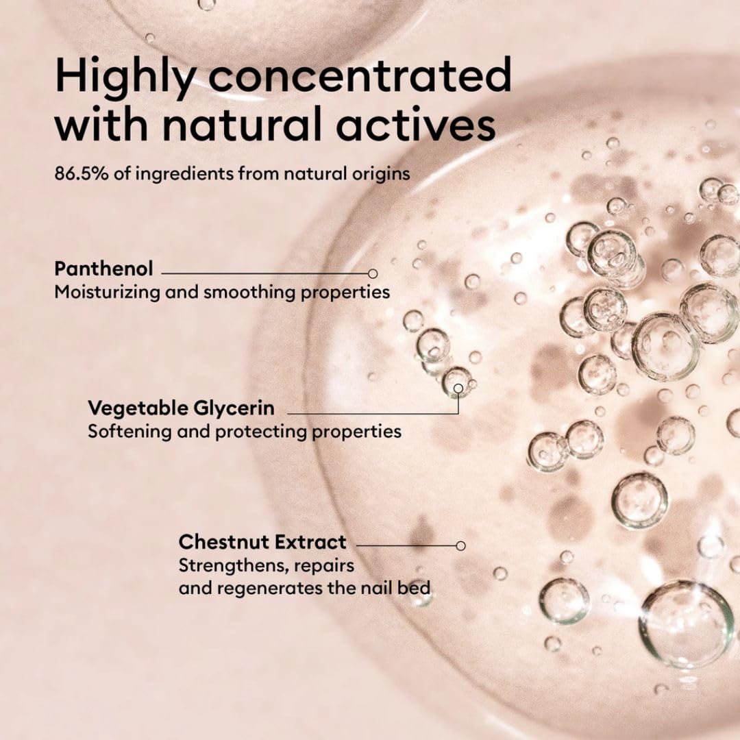 Manucurist Complete Serum with natural ingredients background