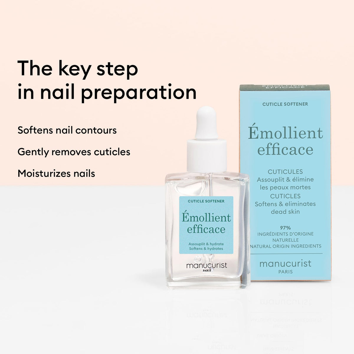Manucurist Cuticle Remover Gel application on cuticles