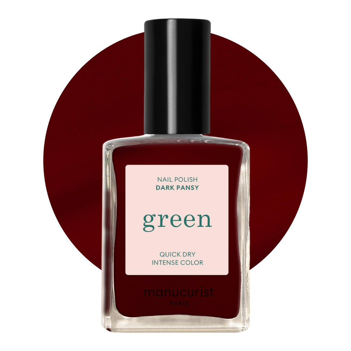 Manucurist Dark Pansy Burgundy Nail Polish bottle front view