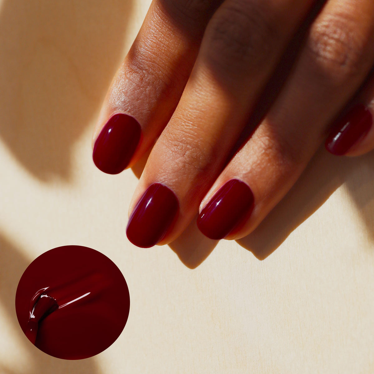 Manucurist Dark Pansy Nail Polish showing professional-quality brush
