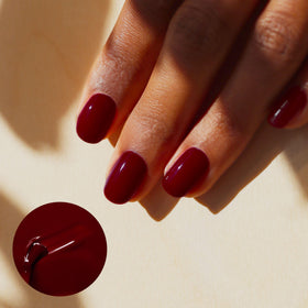 Manucurist Dark Pansy Nail Polish showing professional-quality brush
