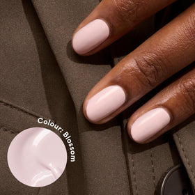 Manucurist Green Blossom Light Pink Nail Polish brush close-up