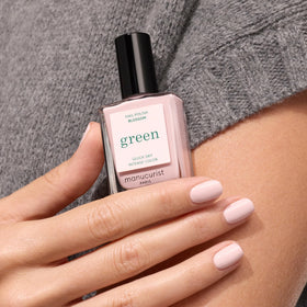 Manucurist Green Blossom Light Pink Nail Polish on nails
