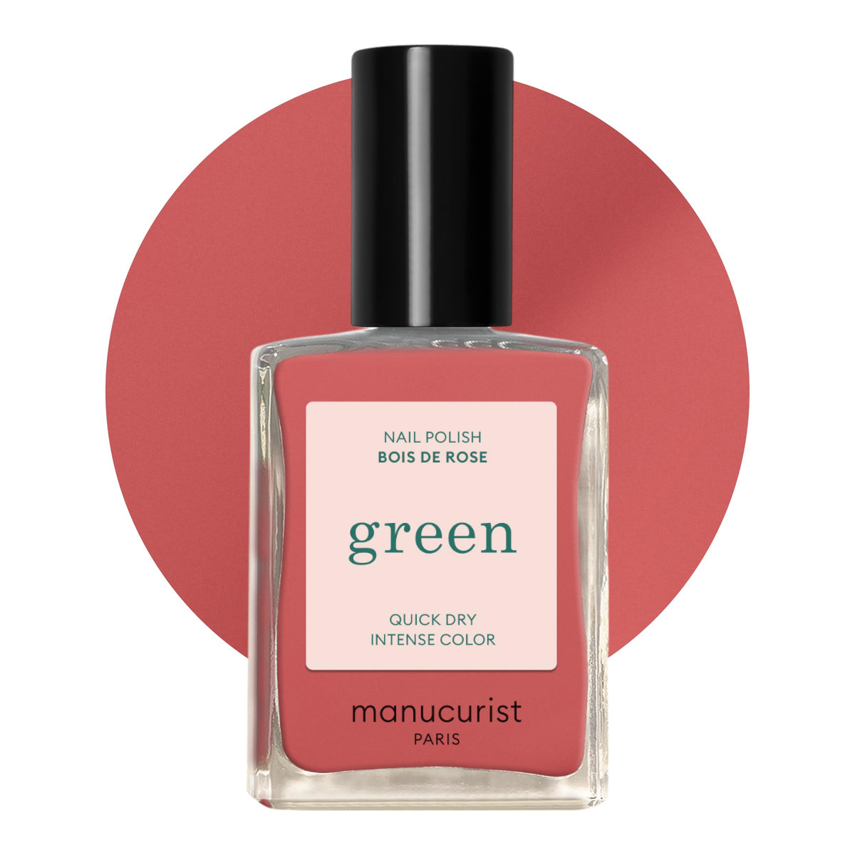 Manucurist Green Bois de Rose Dusty Pink Nail Polish front view