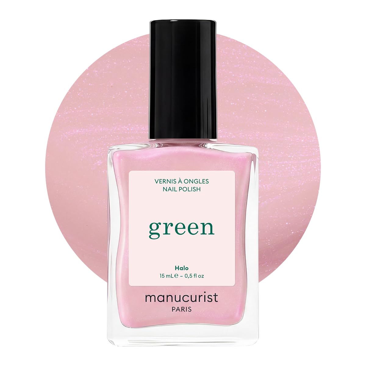 Manucurist Green Halo Milky Mauve Nail Polish front view