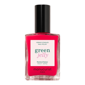 Manucurist Green Jelly Nail Polish Pomme d'Amour raspberry pink bottle front view