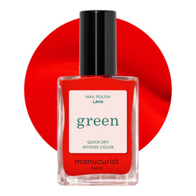 Manucurist Green Lava Nail Polish bottle front view