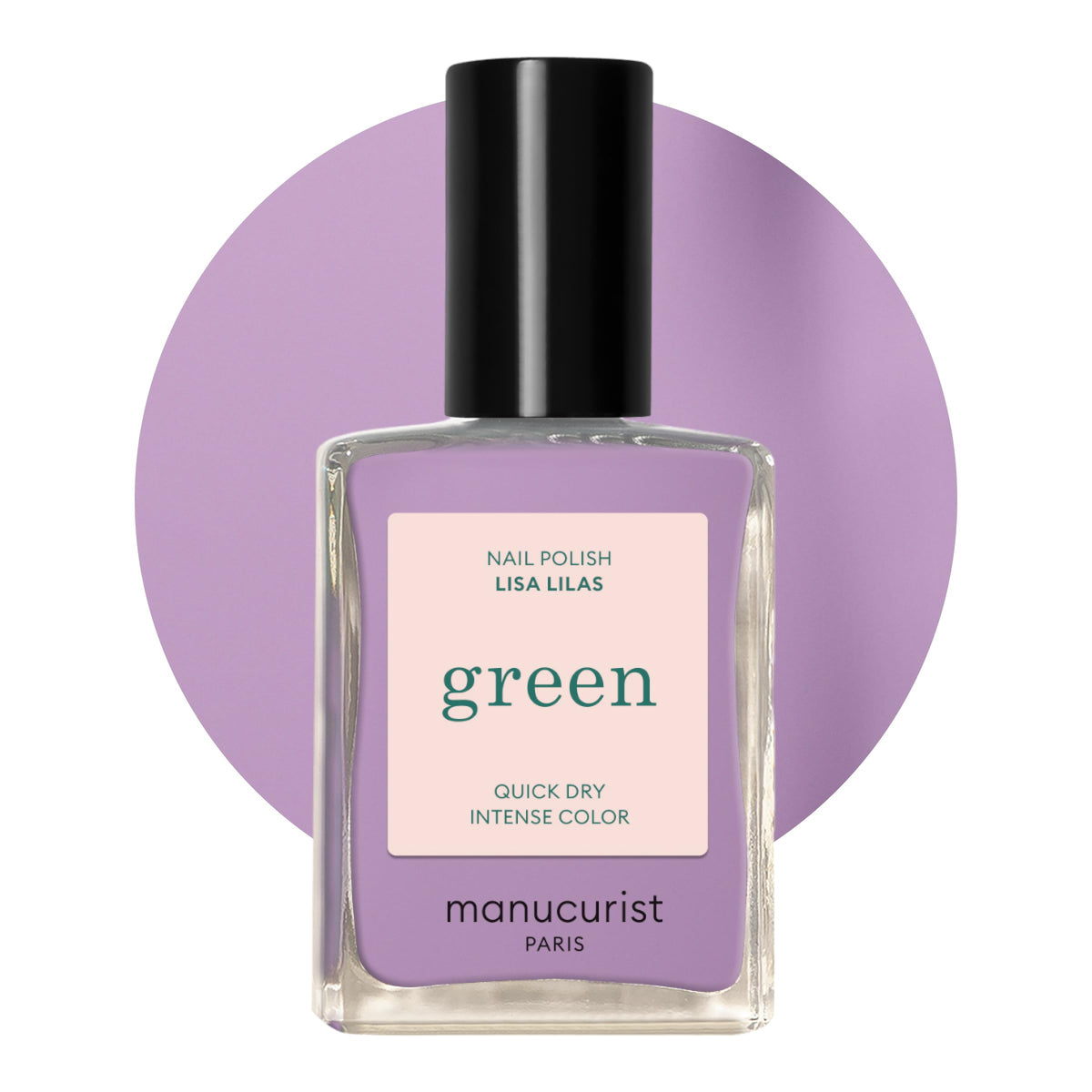 Manucurist Green Lisa Lilas Lilac Nail Polish front view