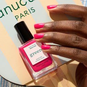 Manucurist Green Neon Pink Nail Polish applied on nails