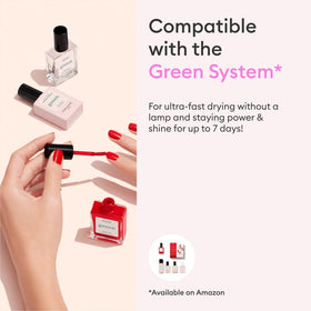 Manucurist Green Pop Electric Pink Nail Polish bottle side view