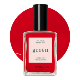 Manucurist Green Poppy Red Nail Polish front view