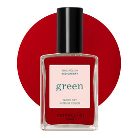 Manucurist Green Red Cherry Nail Polish front view