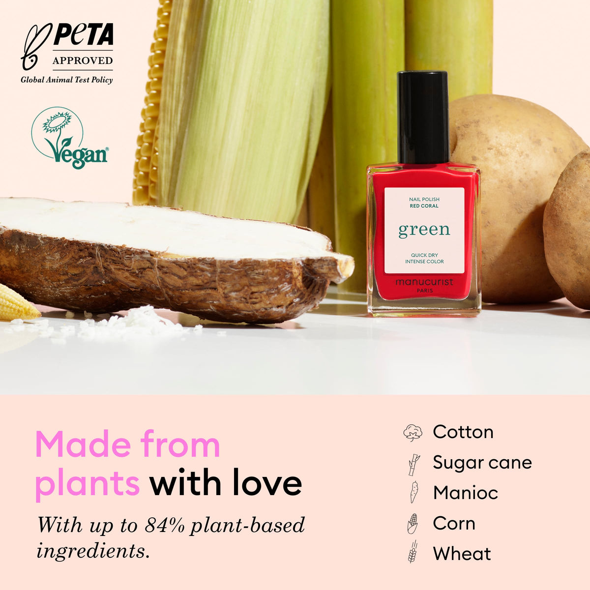 Manucurist Green Red Cherry Nail Polish packaging
