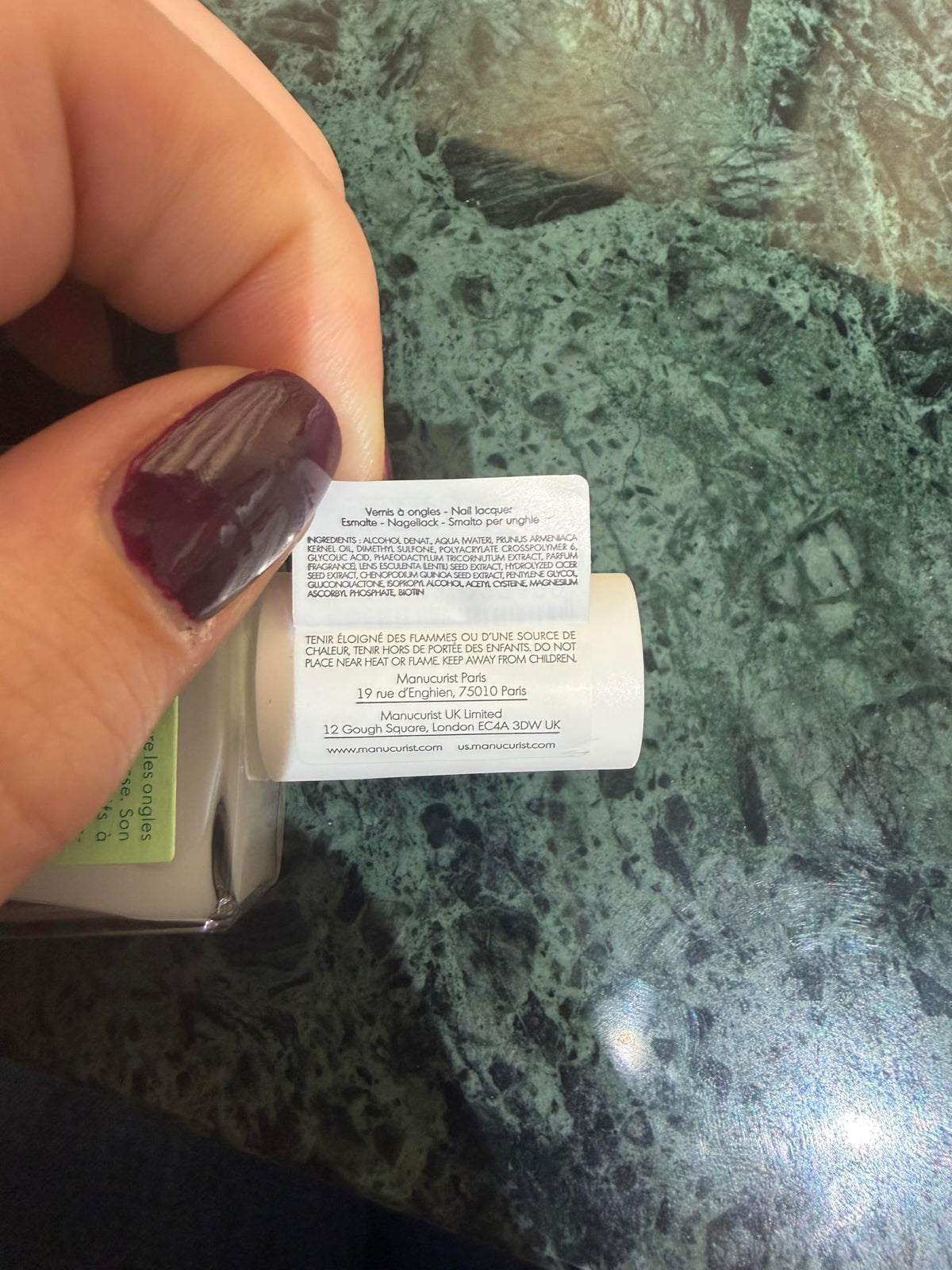 Manucurist Keratine support Nail Strengthener lifestyle scene