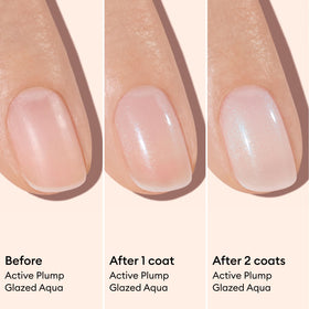 Manucurist Nail Polish Active Plump Aqua Glazed 15ml in lifestyle setting