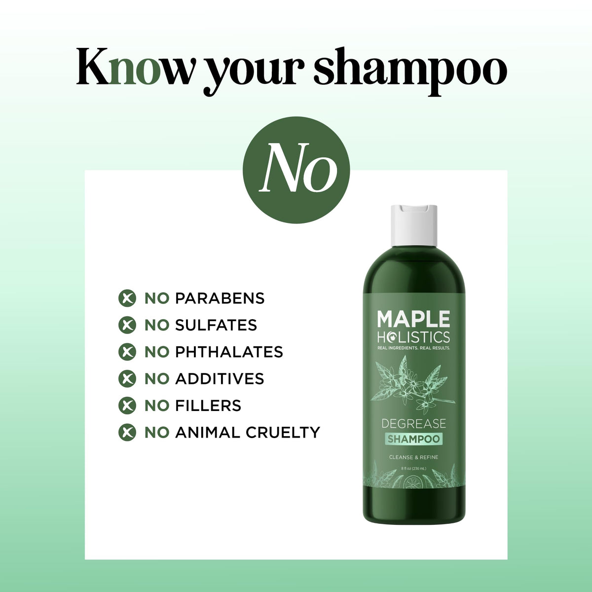 Maple Holistics Clarifying Shampoo 8 Oz top view