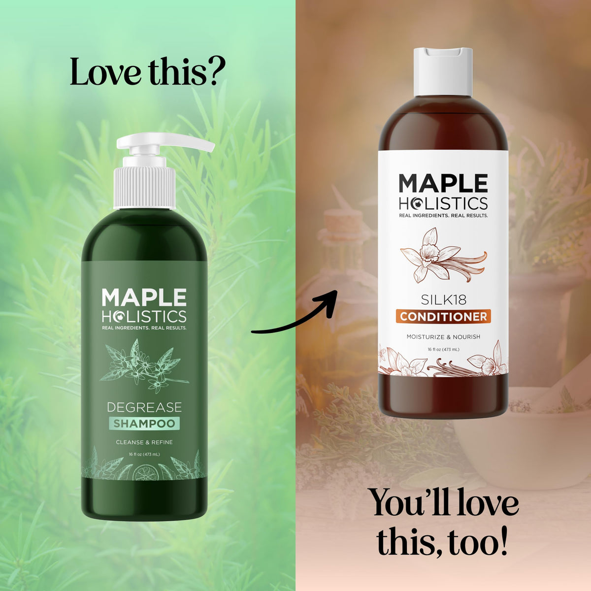 Maple Holistics Clarifying Shampoo back label