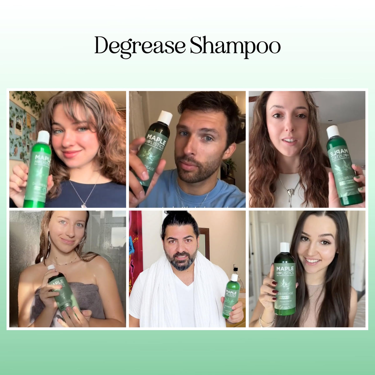 Maple Holistics Clarifying Shampoo bottle with ingredients
