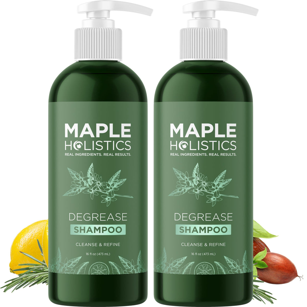 Maple Holistics Clarifying Shampoo for Oily Hair 2 Pack front view