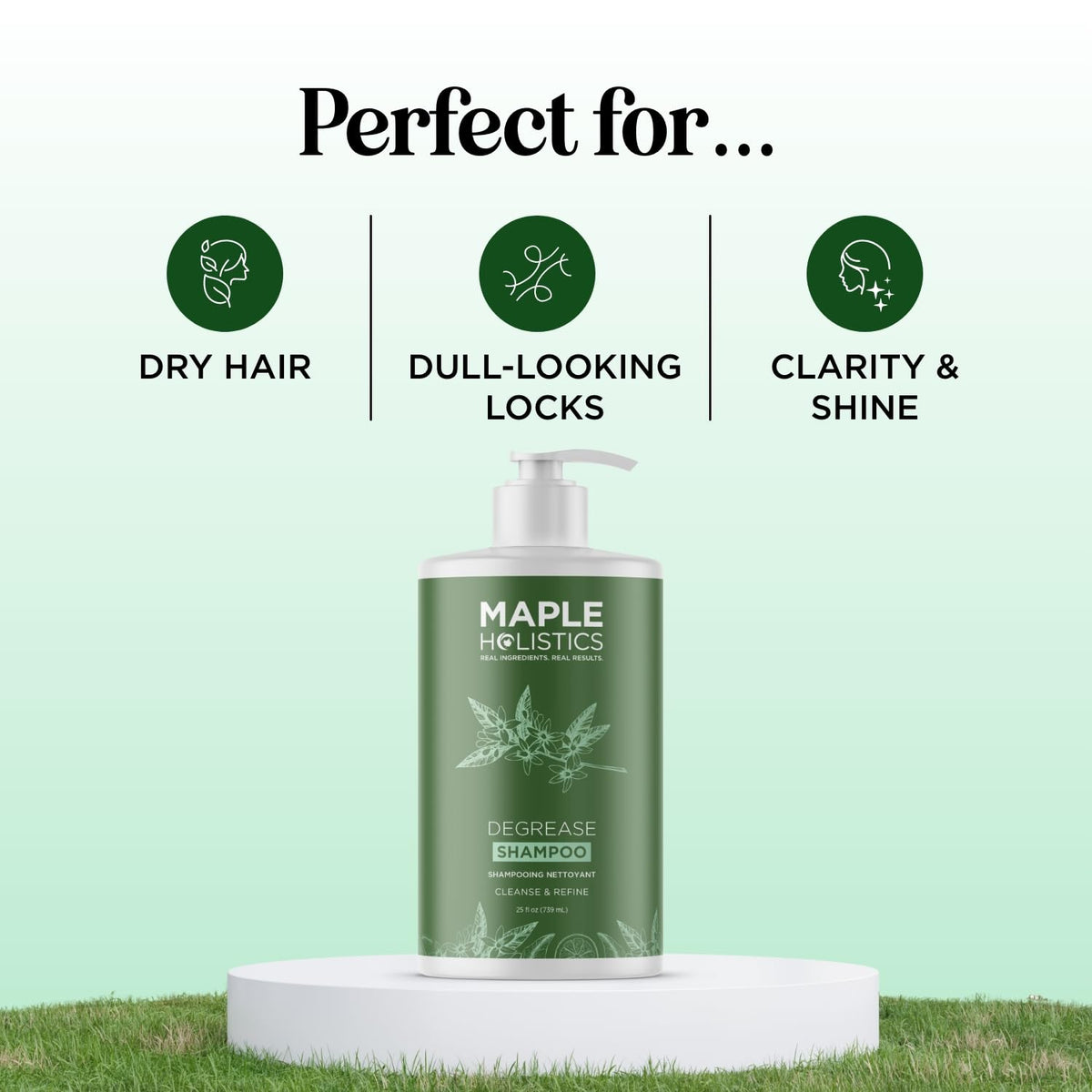 Maple Holistics Clarifying Shampoo texture close-up
